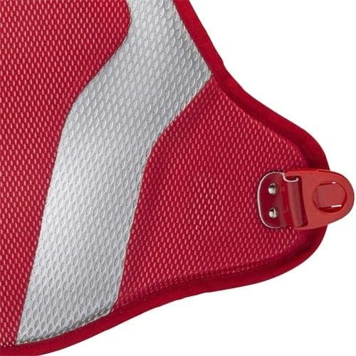 MIZUNO(ミズノ) 野球 軟式用プロテクター レッド×シルバー